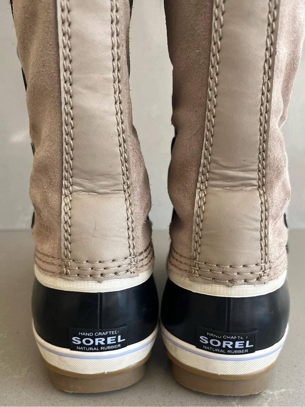 Sorel Kids' Joan of Arc Waterproof Duck Boot Omega Taupe Gum 2 Winter Snow SZ 4